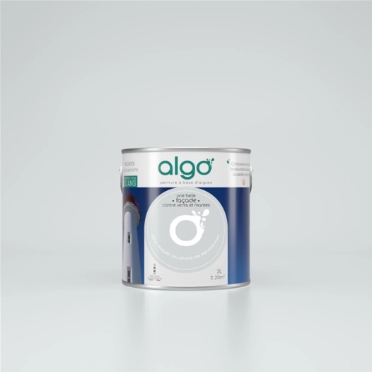 peint.faã§ade ext. gris ã  base de coquilles st-jacques gris moyen 2 l - algo paint ld