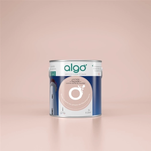 peint.faã§ade ext. rose ã  base de coquilles st-jacques rose granit 2 l - algo paint ld