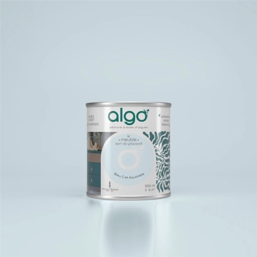peinture pour meuble - bleu ciel aquarelle - 2 l - algo paint ld