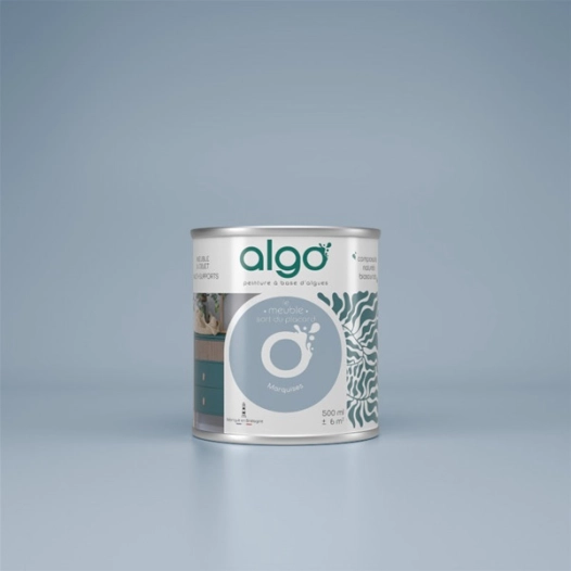 peinture pour meuble - bleu marquises - 2 l - algo paint ld