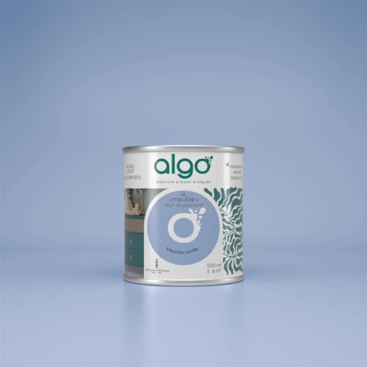 peinture pour meuble - bleu mã©diterranã©e - 2 l - algo paint ld