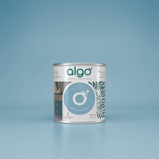 peinture pour meuble - bleu porquerolles - mat - 0.5 l - algo paint ld