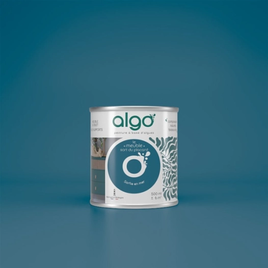peinture pour meuble - bleu sortie en mer - 2 l - algo paint ld