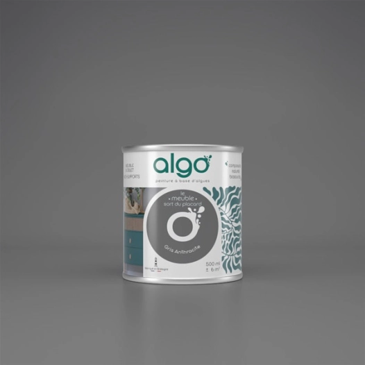 peinture pour meuble - gris anthracite - 2 l - algo paint ld