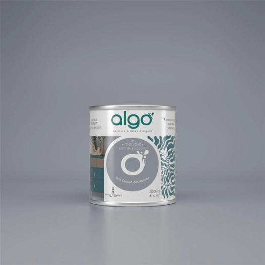 peinture pour meuble - gris chaud des aã§ores - 2 l - algo paint ld