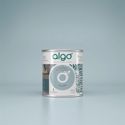 peinture pour meuble - gris galet - 2 l - algo paint ld
