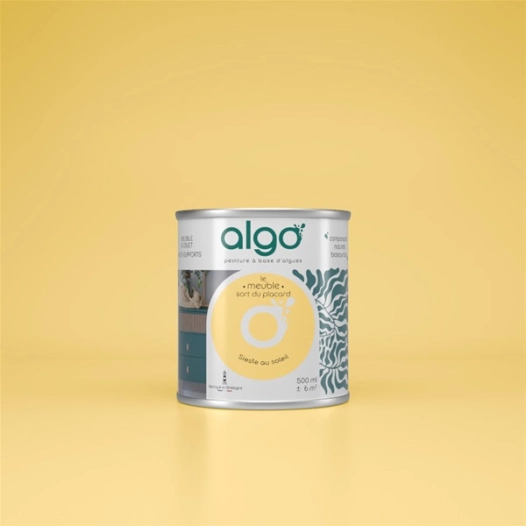 peinture pour meuble - jaune sieste au soleil - 2 l - algo paint ld