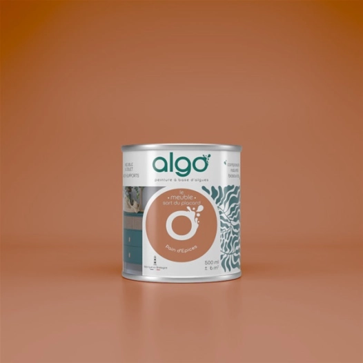peinture pour meuble - marron pain d'ã©pices - 2 l - algo paint ld