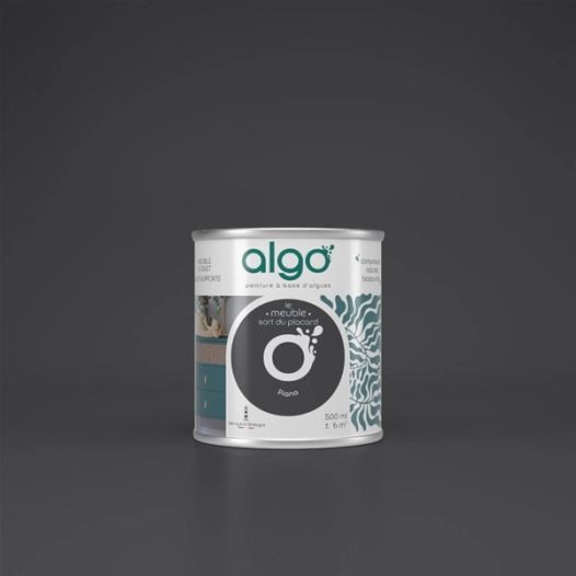 peinture pour meuble - noir piana - 2 l - algo paint ld