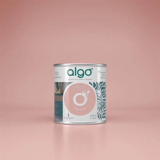 peinture pour meuble - rose aurore - 2 l - algo paint ld