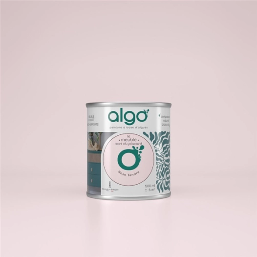 peinture pour meuble - rose tendre - 2 l - algo paint ld