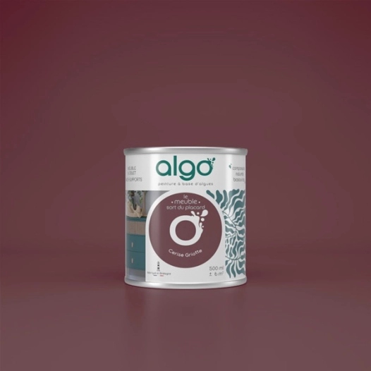 peinture pour meuble - rouge cerise griotte - 2 l - algo paint ld