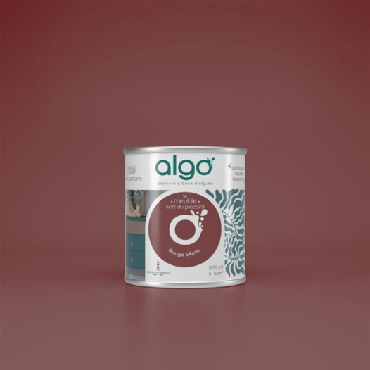 peinture pour meuble - rouge sã©pia - mat - 0.5 l - algo paint ld
