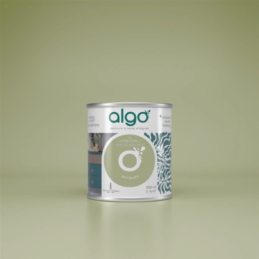 peinture pour meuble - vert tendre - 2 l - algo paint ld
