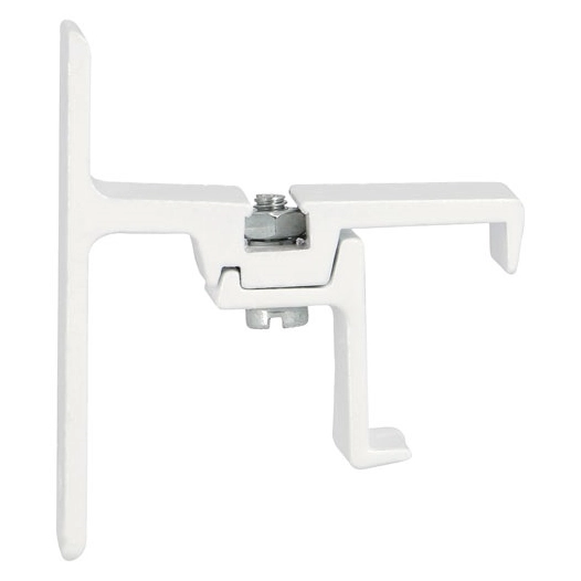 support mural mã©tal simple 24 x 16 avancã©e 40 mm blanc x2 - mobois