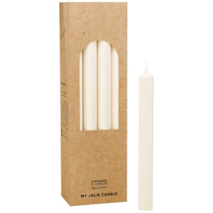 bougie droite ivoire d22 h200 - maison berger