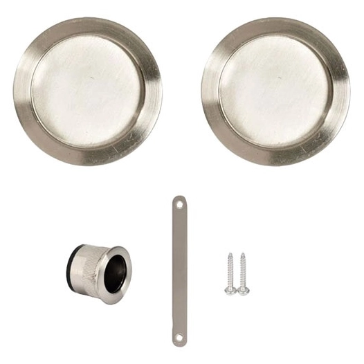 poignees cuvette porte coulissante sans serrure - vachette