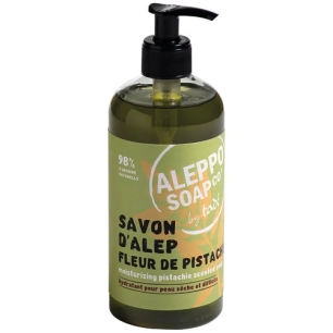 savon d'alep liquide fleur de pistache 500 ml - tpl ba tade pays du levant