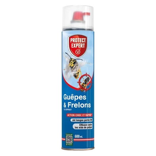 Aérosol guêpes et frelons jet longue portée 6 m 600 ml /n - sbm life science