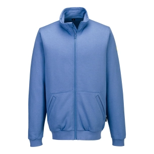 sweat shirt anti statique esd - taille s - bleu hamilton - portwest