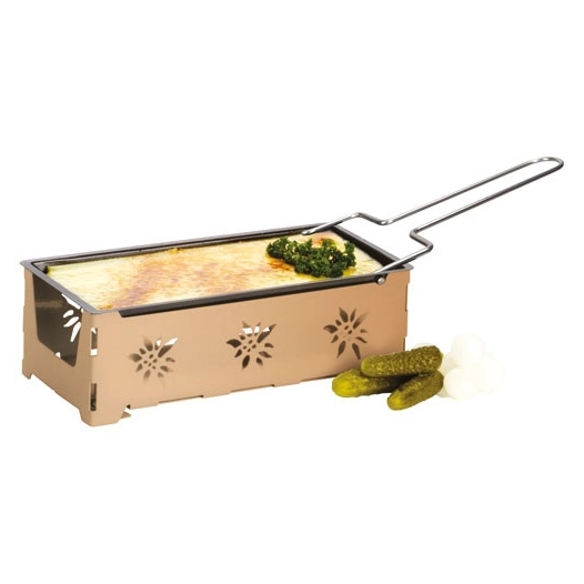 raclette cuivre edelweiss 7p 30x9x10 bougies - nouvel ltd