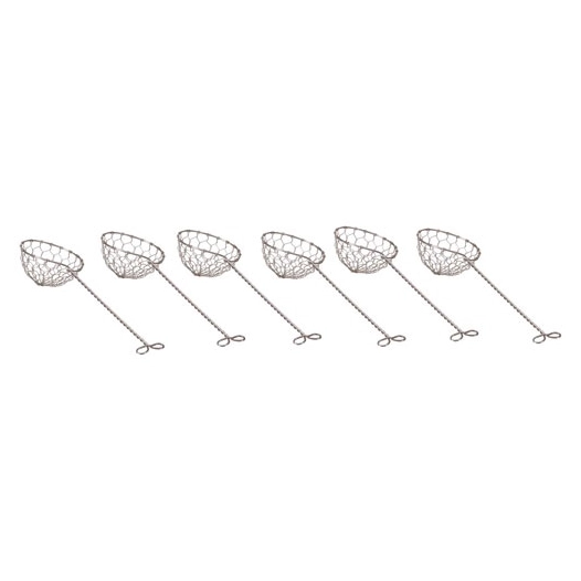 tamis epuisette fondue inox 6 pieces - nouvel ltd