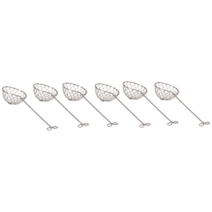 tamis epuisette fondue inox 6 pieces - nouvel ltd