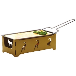 raclette marron bouquetin 7p 30x9x9 bougies - nouvel ltd