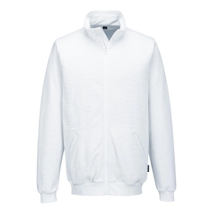 sweat shirt anti statique esd - taille xl - blanc - portwest