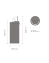 poubelle touch bin 30l pine green - brabantia international bv