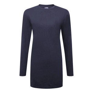 t-shirt coton coupe large manches longues - taille s - marine - portwest
