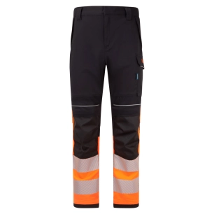pantalon pw3 modaflame hv classe 1 - taille 33 - orange/noir - portwest