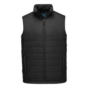 bodywarmer professionnel à baffles isolées - taille m - noir - portwest