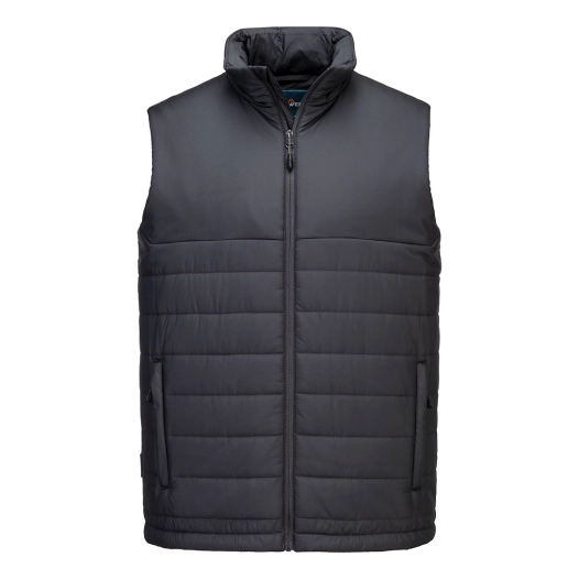 bodywarmer professionnel à baffles isolées - taille s - gris métal - portwest