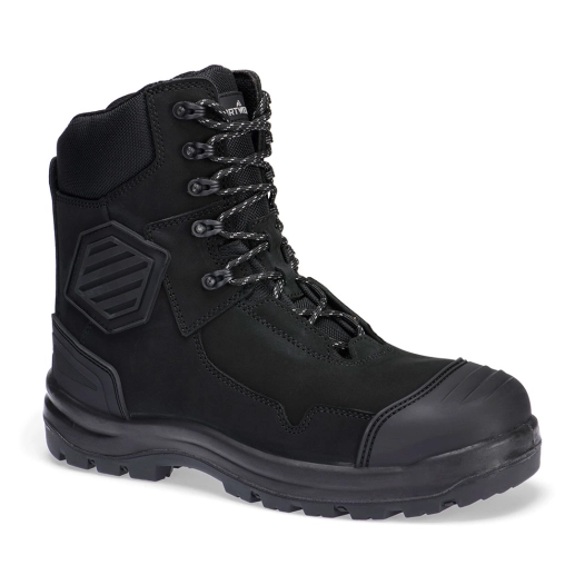composite leather shin boot s3s hro fo sc hi ci an lg sr - taille 42 - noir - portwest