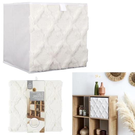 cube de rangement pliable 30x30cm tufte m12 - cmp consortium menager parisien ld