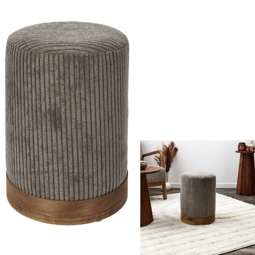 pouf cã´telã© scott taupe m1 - cmp consortium menager parisien ld