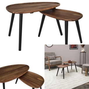 table gigogne galet acacia x2 m1 - cmp consortium menager parisien ld