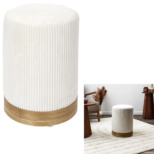 pouf cã´telã© scott beige m1 - cmp consortium menager parisien ld