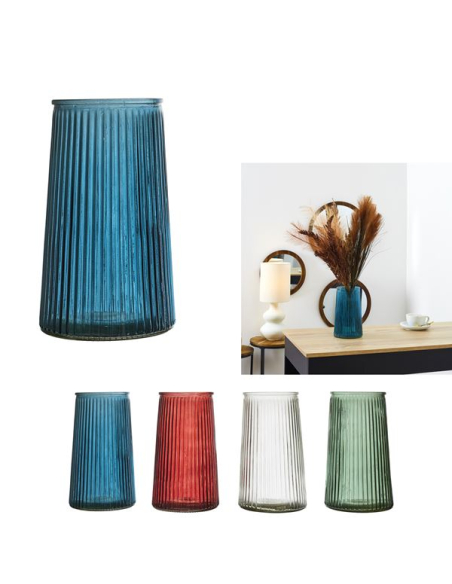 vase striã© louise h21.5cm m12 - cmp consortium menager parisien ld