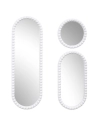 miroir corfu blanc h75cm x3 m8 - cmp consortium menager parisien ld