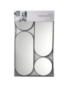 miroir dã©co rond et ovale versa noir x4 m4 - cmp consortium menager parisien ld