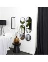miroir dã©co rond et ovale versa noir x4 m4 - cmp consortium menager parisien ld