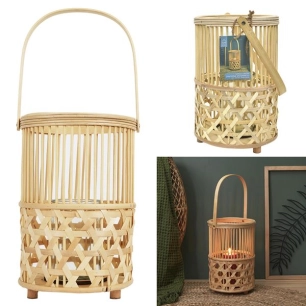 lanterne bambou tresse et anse m4 - cmp consortium menager parisien ld