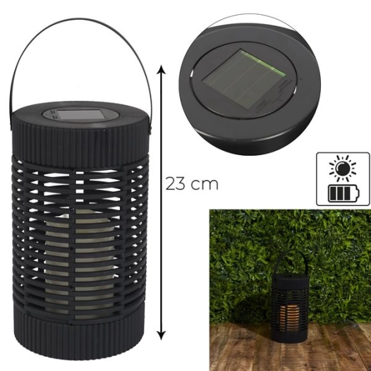 lanterne solaire effet bougie h23cm m4 - cmp consortium menager parisien ld