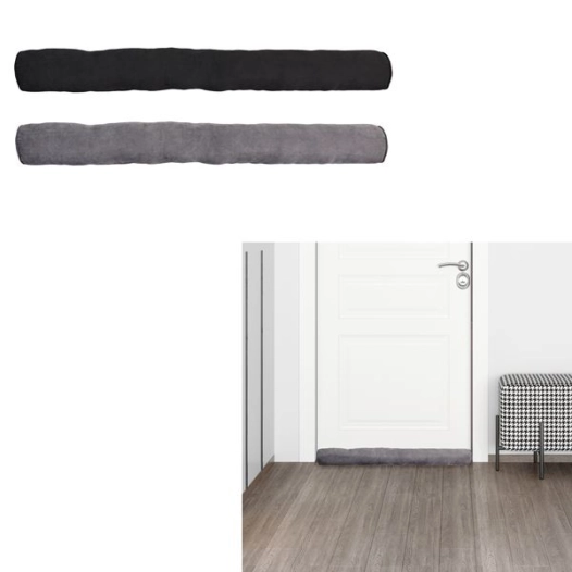 boudin de porte cã´telã© noir et gris 10x95cm m12 - cmp consortium menager parisien ld