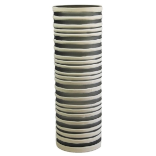 vase verre choco+creme h35 - aubry gaspard ld