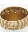 vase met.blanc+rotin h24 - aubry gaspard ld