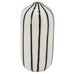 vase ceramic blc strie noire - aubry gaspard ld