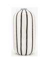 vase ceramic blc strie noire - aubry gaspard ld
